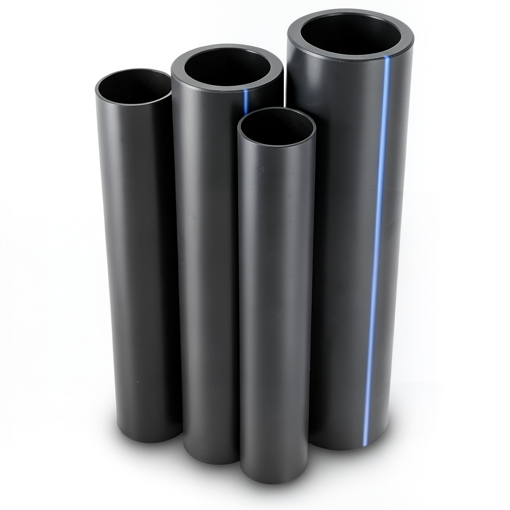 مواسير HDPE PE 100 ضغط 12.5 بار قطر 315 مم سمك 23.2 مم أسود