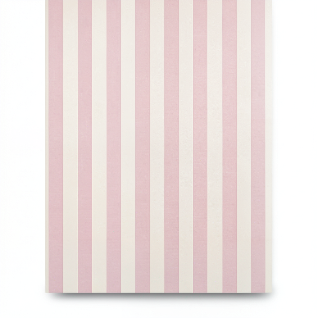 Striped Wall Decoration Pink with Beige, 10m x 0.53m, Model 10290-05