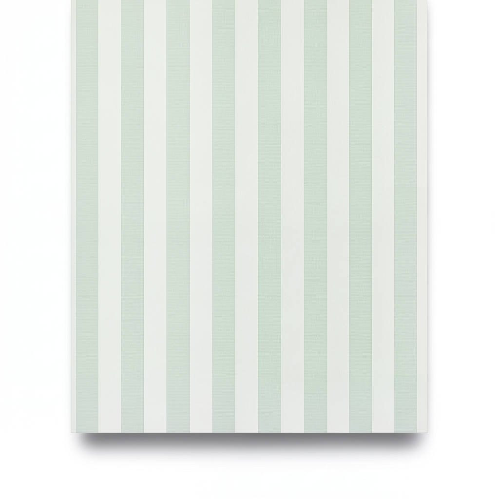 German Striped Wall Covering 10m x 0.53m Pale Green, Model 10290-31
