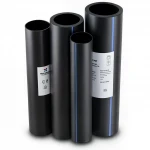 مواسير HDPE  نيبروبلاست PE 100 ضغط 6 بار قطر خارجي 500 مم سمك 18.2 مم لون اسود