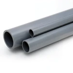 مواسير UPVC ضغط 10 بار قطر خارجي 50 مم سمك 2.4 مم لون رمادي