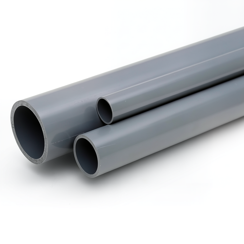 UPVC Pipes Pressure 10 Bar Outside Diameter 50 mm Thickness 2.4 mm Gray