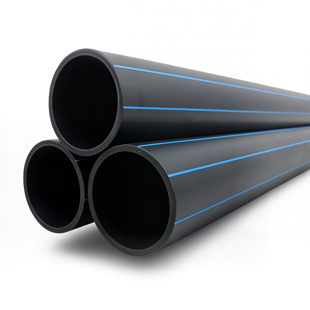 مواسير HDPE PE 100 ضغط 16 بار قطر خارجي 160 مم سمك 14.6 مم لون أسود | نيبروبلاست