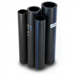 مواسير HDPE  نيبروبلاست PE 100 ضغط 6 بار قطر خارجي 630 مم سمك 22.9 مم لون اسود