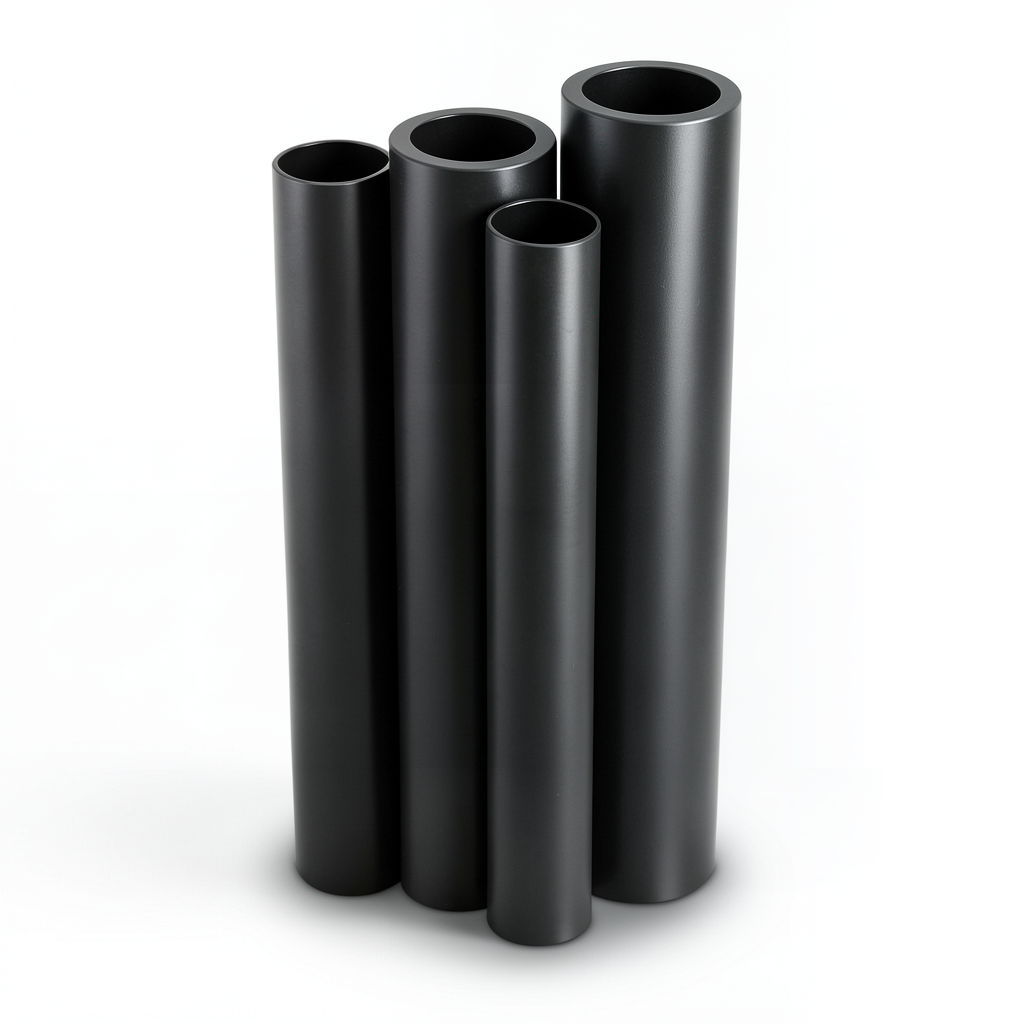 مواسير HDPE PE 100 ضغط 12.5 بار قطر خارجي 450 مم سمك 33.1 مم لون أسود