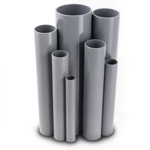 مواسير UPVC ضغط 13.8 بار مقاس 3 إنش سمك 4.47 مم لون رمادي