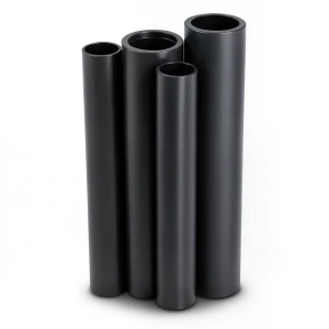 مواسير HDPE بولي ايثيلين عالي الكثافة PE 100 ضغط 12.5 بار قطر 560 مم سمك 41.2 مم لون أسود