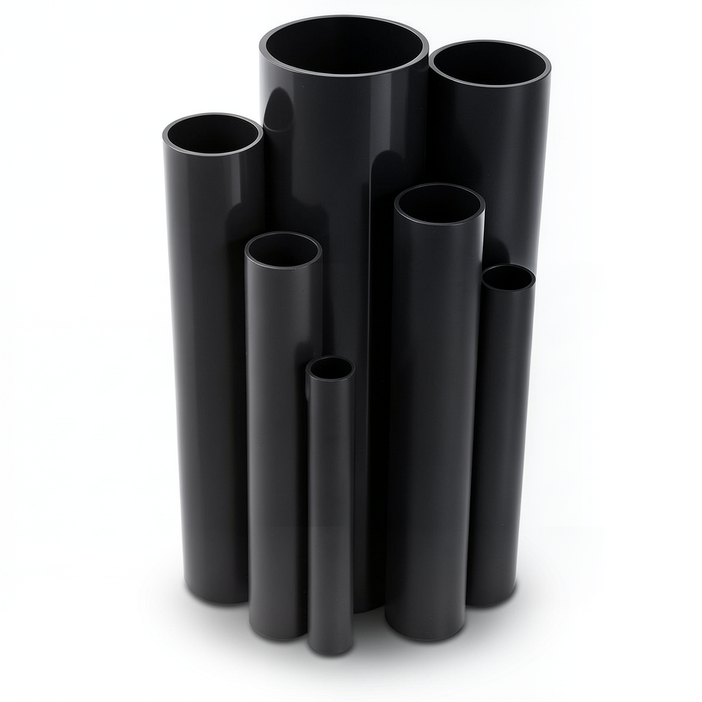 UPVC Pipes Nominal Pressure 11 Bar Size 3 inch Thickness 3.43 mm Black