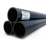 مواسير HDPE PE 100 ضغط 16 بار قطر 250 مم سمك 22.7 مم لون أسود | نيبروبلاست