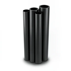 مواسير HDPE بولي ايثيلين عالي الكثافة PE 100 ضغط 12.5 بار قطر 710 مم سمك 52.2 مم لون أسود