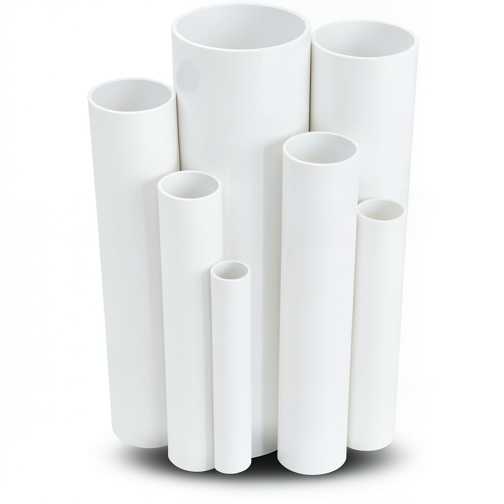 مواسير UPVC مقاس 3 إنش سمك 5.23 مم ضغط 17.2 بار لون أبيض
