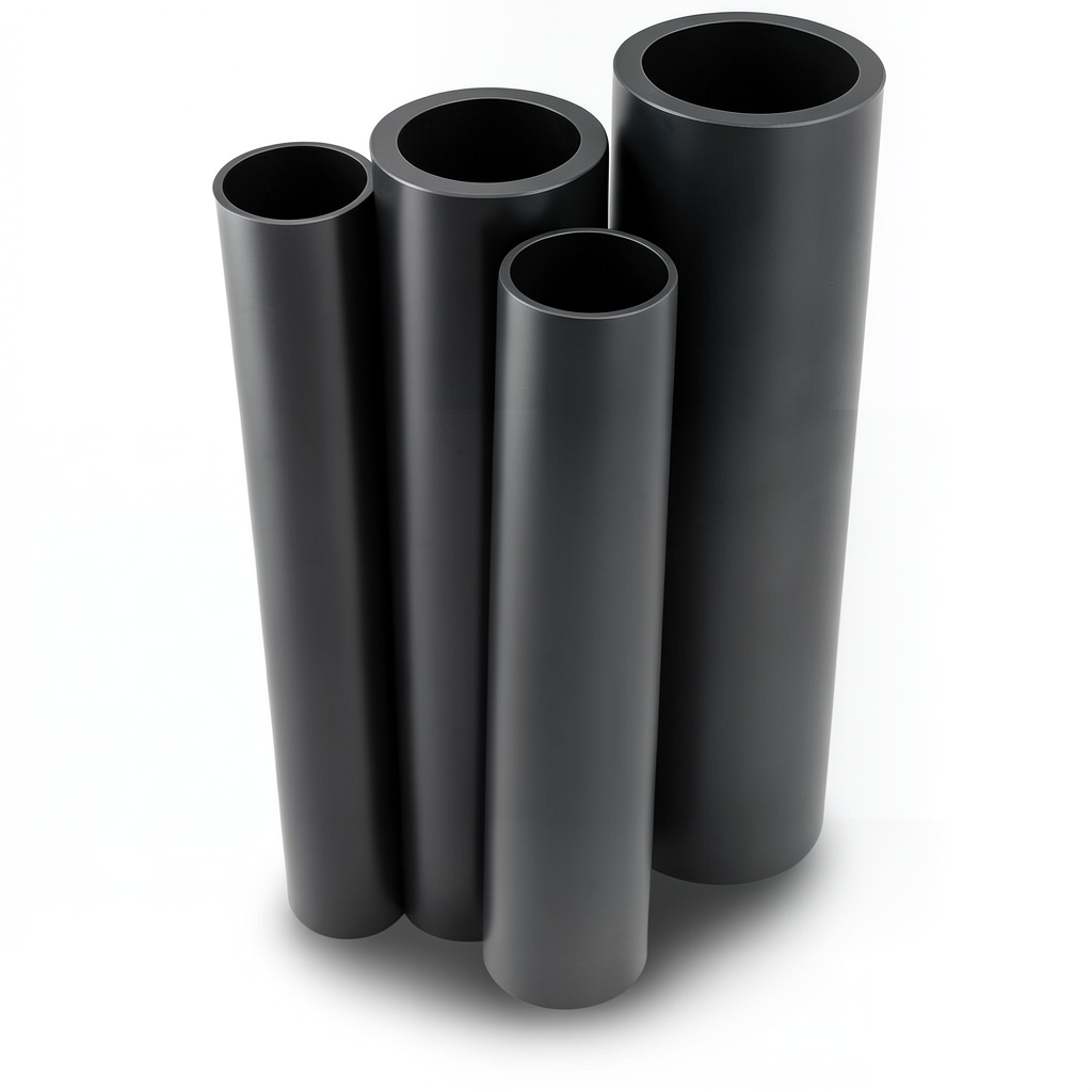 مواسير HDPE PE 100 ضغط 12.5 بار قطر خارجي 800 مم سمك 58.8 مم لون أسود
