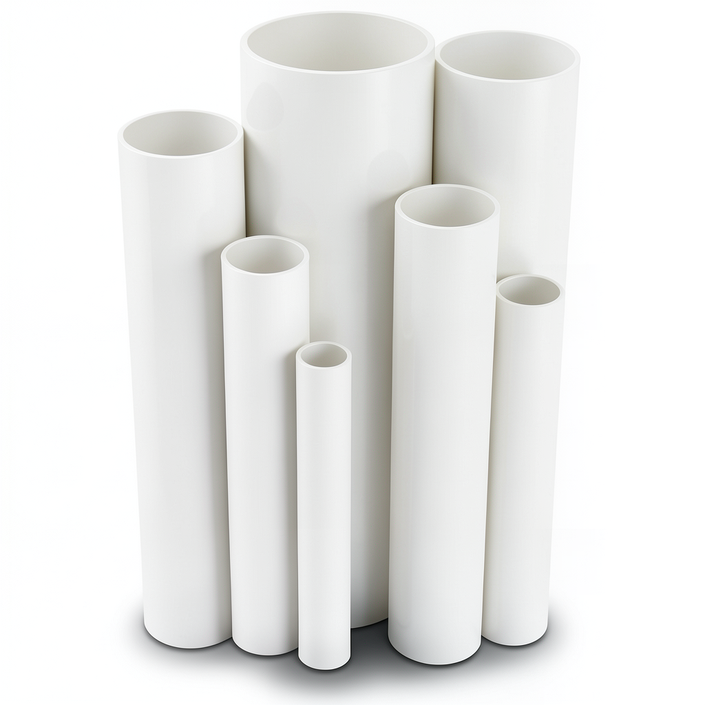 مواسير UPVC مقاس 3 إنش سمك 5.23 مم ضغط 17.2 بار لون أبيض