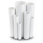 مواسير UPVC مقاس 3 إنش سمك 6.58 مم ضغط 21.7 بار لون أبيض