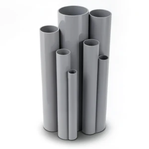 UPVC Pipes 3 Inch Thickness 6.58 mm Pressure 21.7 Bar Gray