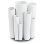 مواسير UPVC مقاس 3 إنش سمك 6.58 مم ضغط 21.7 بار لون أبيض