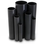 مواسير UPVC مقاس 3 إنش سمك 6.58 مم لون اسود ضغط 21.7 بار