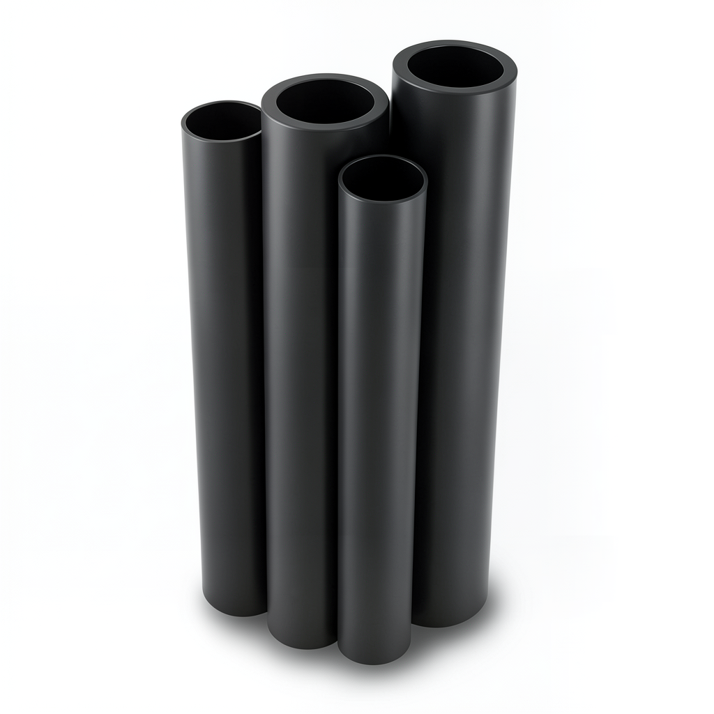 HDPE Pipes PE 100 Pressure 12.5 Bar Outer Diameter 1600 mm Thickness 117.6 mm Black