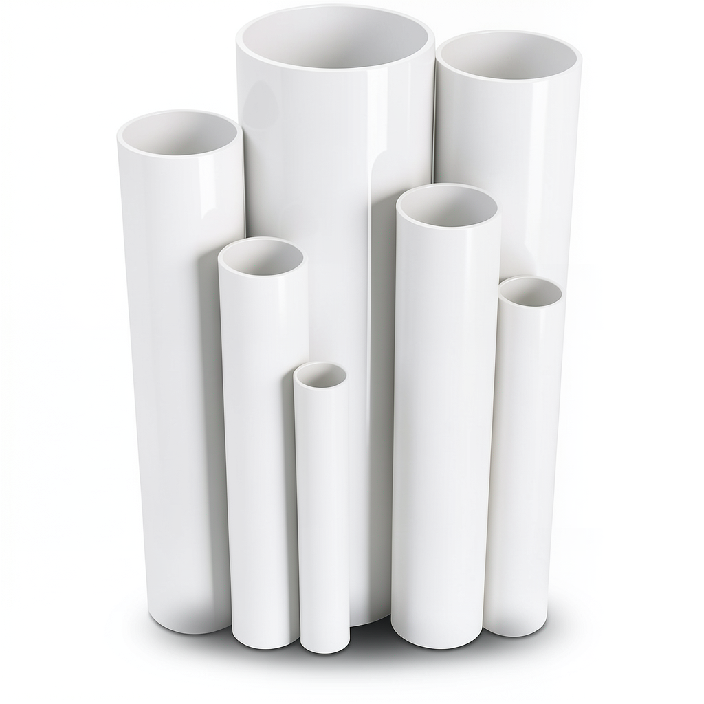 مواسير UPVC ضغط 6.9 بار مقاس 4 إنش سمك 2.8 مم لون أبيض