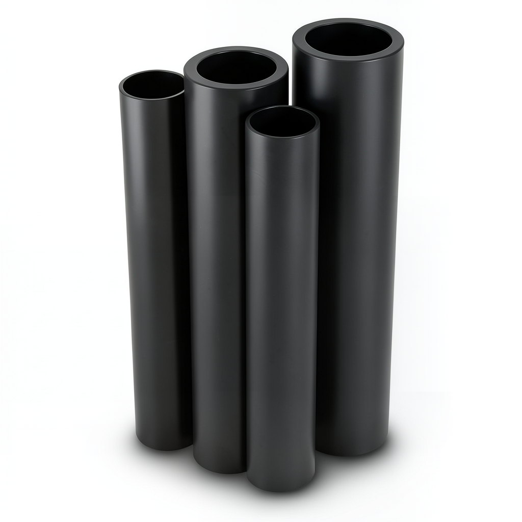 مواسير HDPE البولي ايثيلين الراجحي PE 80 ضغط 10 بار قطر خارجي 315 مم سمك 23.2 مم لون اسود