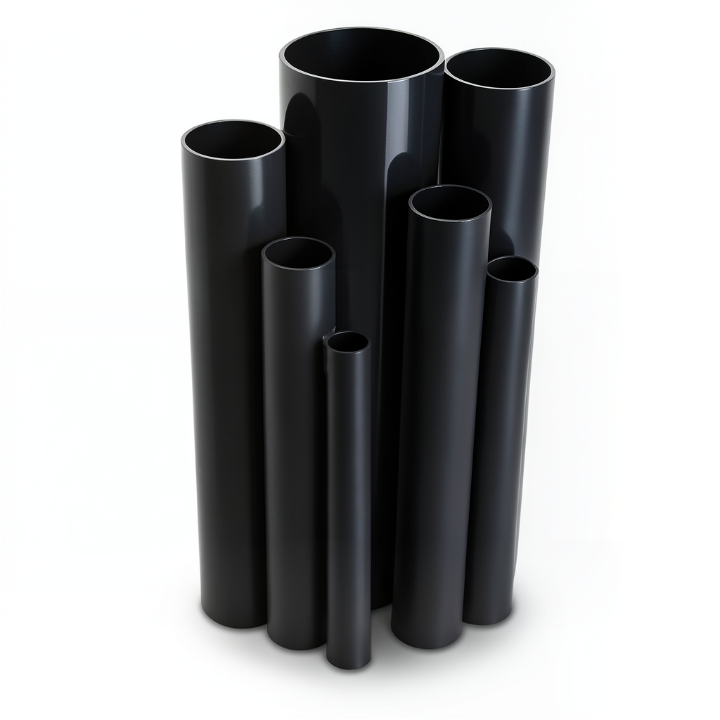 مواسير UPVC مقاس 3 إنش سمك 6.58 مم لون اسود ضغط 21.7 بار