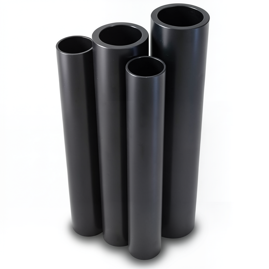 HDPE Pipes PE 80 Pressure 10 Bar Diameter 355 mm Thickness 26.1 mm Black