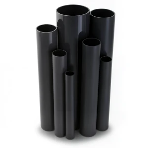 مواسير UPVC ضغط 6.9 بار مقاس 4 إنش سمك 2.8 مم لون اسود