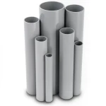 مواسير UPVC مقاس 4 إنش سمك 2.8 مم ضغط 6.9 بار لون رمادي