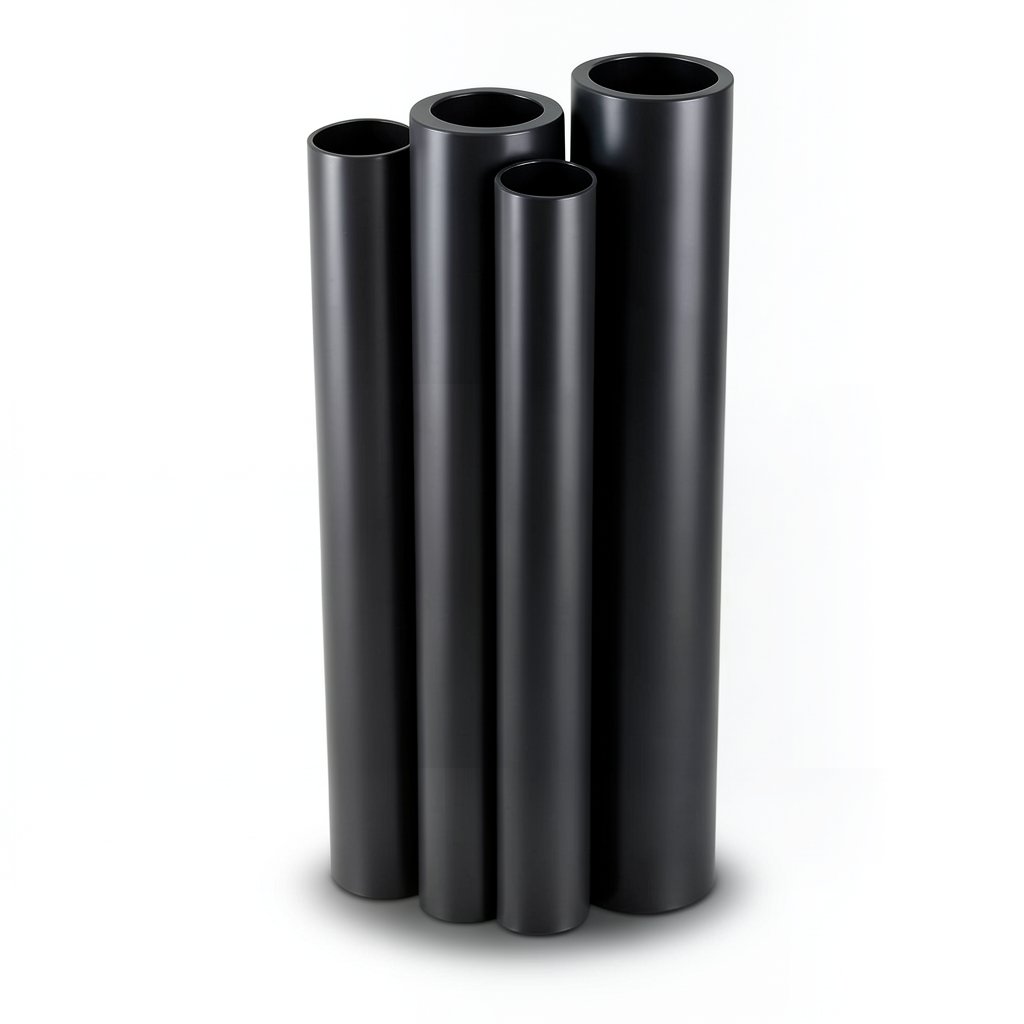 Al-Rajhi HDPE Pipes PE 80 Pressure 10 Bar Outer Diameter 450 mm Thickness 33.1 mm Black