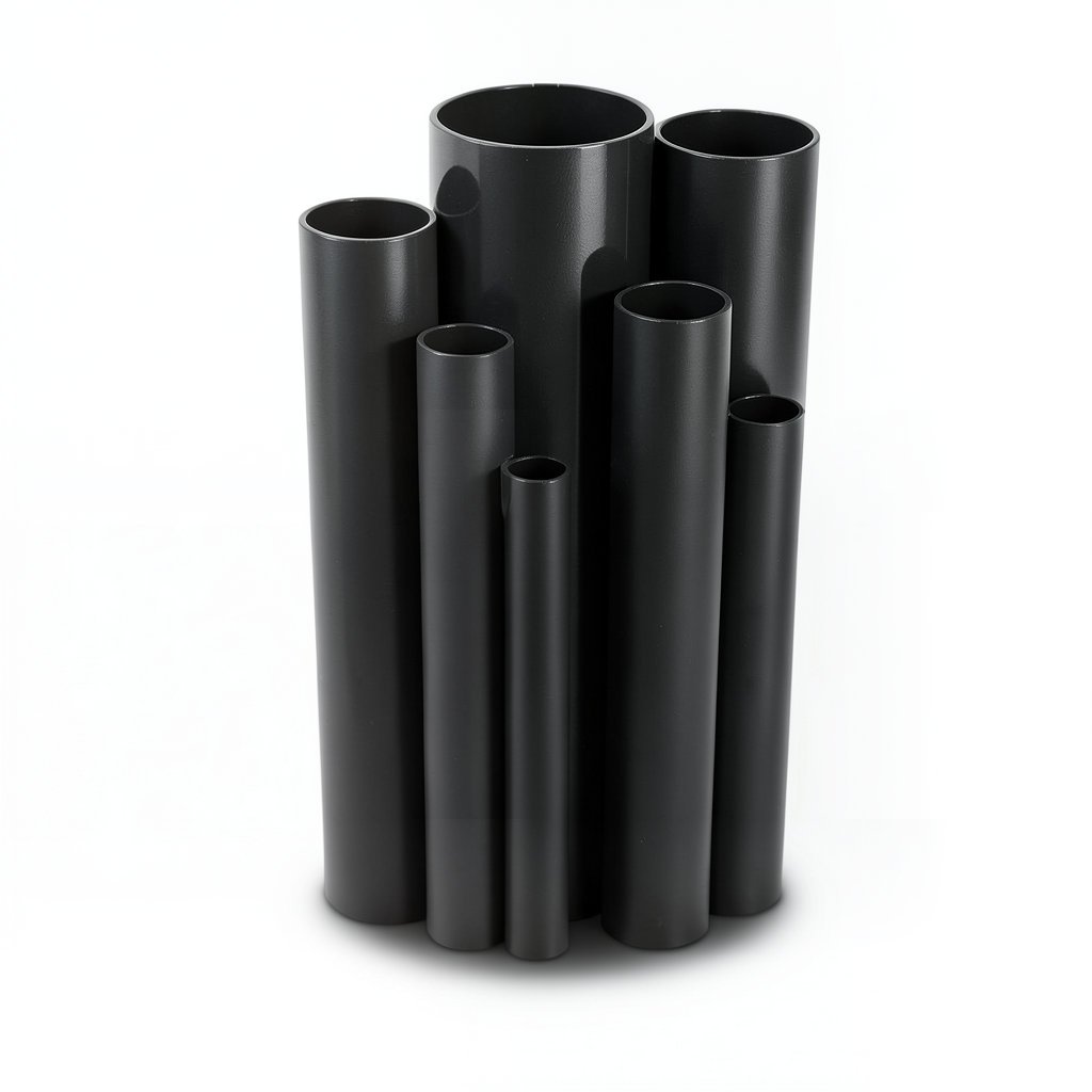 UPVC Pipes Nominal Pressure 6.9 Bar Size 4 inch Thickness 2.8 mm Black