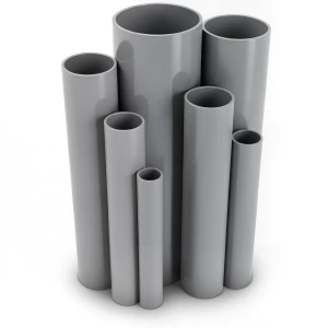مواسير UPVC ضغط 8.6 بار مقاس 4 إنش سمك 3.51 مم لون رمادي