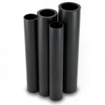 HDPE Pipes PE 80 Pressure 10 Bar Outer Diameter 500 mm Thickness 36.8 mm Black