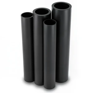 أنابيب HDPE PE 80 ضغط 10 بار قطر خارجي 500 مم سمك 36.8 مم لون أسود