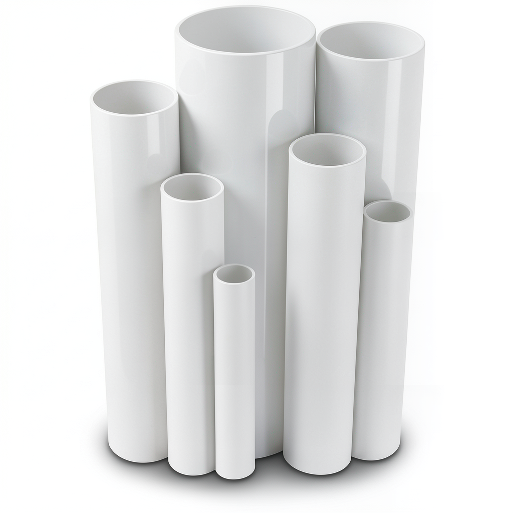 مواسير UPVC ضغط 8.6 بار مقاس 4 إنش سمك 3.51 مم لون أبيض