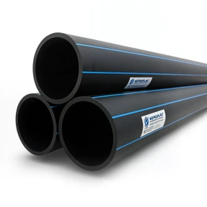 مواسير HDPE PE 100 ضغط 16 بار قطر خارجي 500 مم سمك 45.4 مم لون أسود | نيبروبلاست