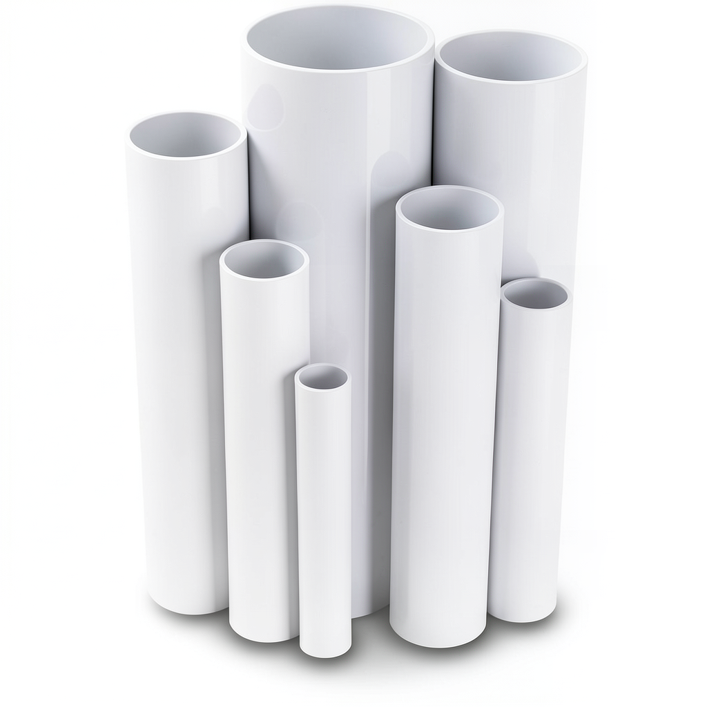 UPVC Pipes 11 Bar Pressure 4 Inch Size 4.39 mm Thickness White