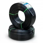 أنابيب HDPE نيبروبلاست PE 100 ضغط 12.5 بار قطر خارجي 20 مم سمك 1.8 مم لون اسود