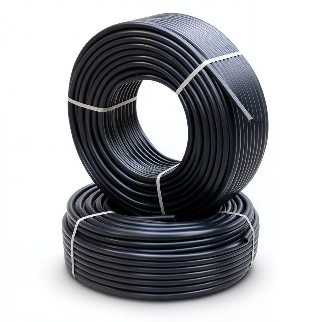 أنابيب HDPE PE 63 ضغط 4 بار قطر خارجي 50 مم سمك 2 مم لون أسود