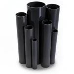 مواسير UPVC ضغط 11 بار مقاس 4 إنش سمك 4.39 مم لون اسود