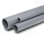 مواسير UPVC ضغط 10 بار قطر خارجي 280 مم سمك 13.4 مم لون رمادي