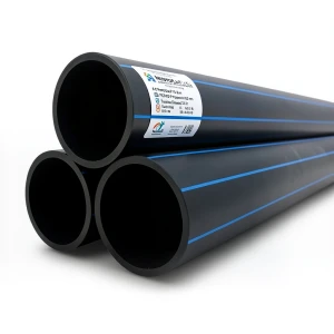 مواسير HDPE نيبروبلاست PE 100 ضغط 16 بار قطر خارجي 630 مم سمك 57.2 مم لون اسود | نيبروبلاست