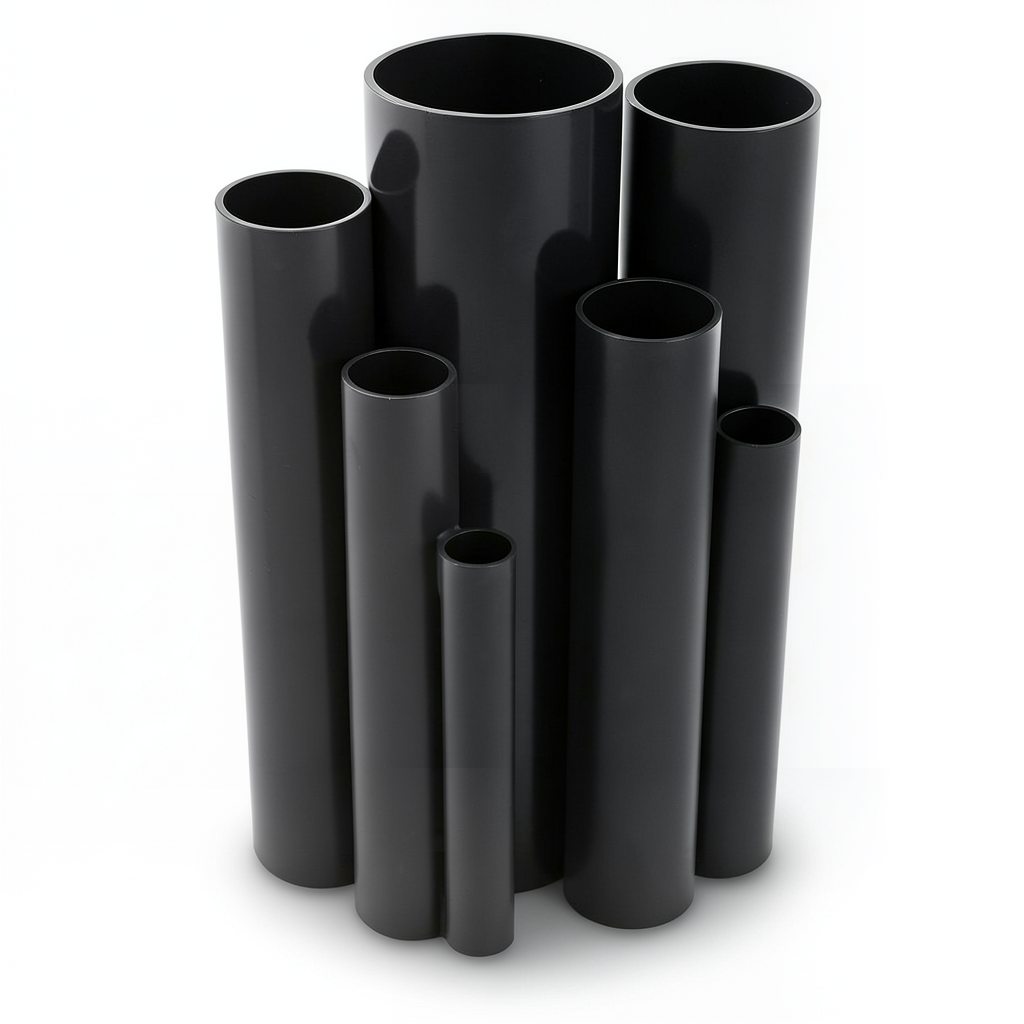 UPVC Pipes Pressure 11 Bar Size 4 Inch Thickness 4.39 mm Black
