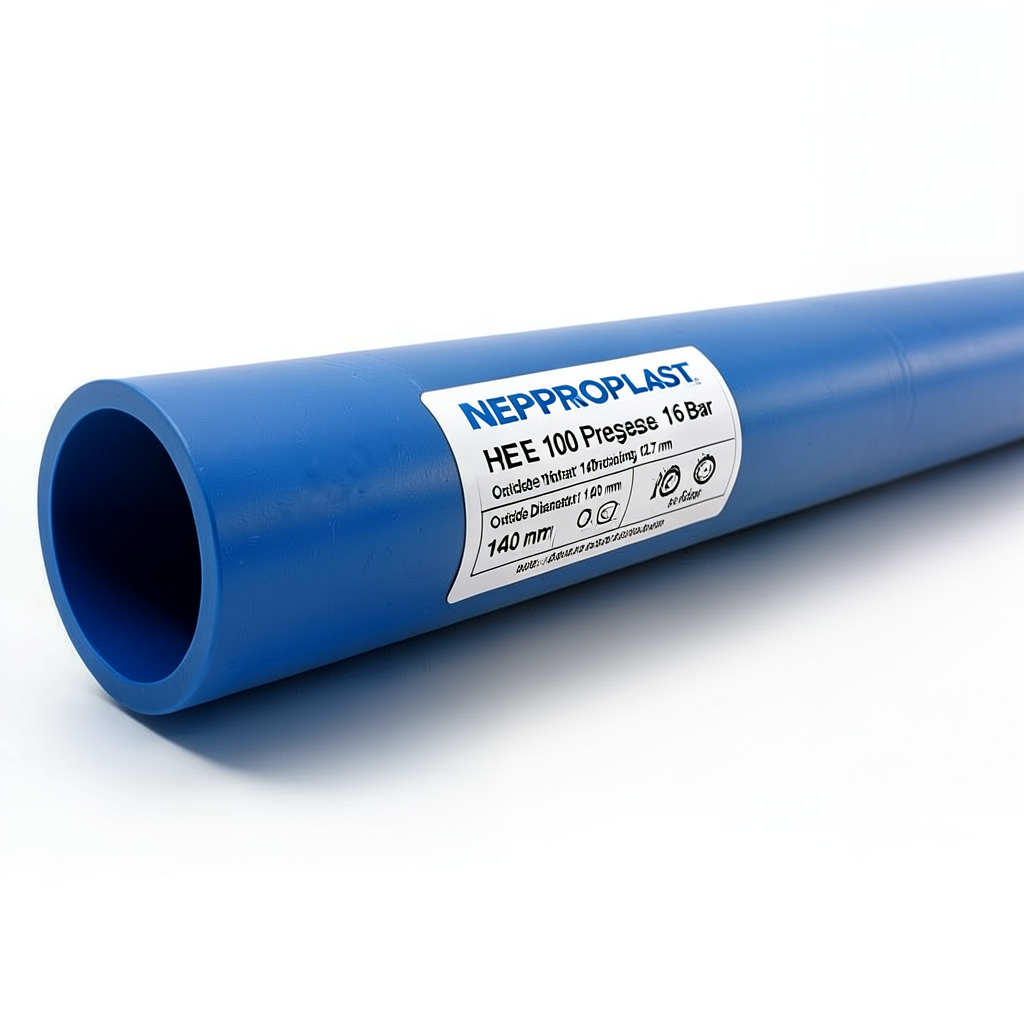 HDPE Pipes PE 100 Pressure 16 Bar Outside Diameter 140 mm Thickness 12.7 mm Blue | NEPROPLAST