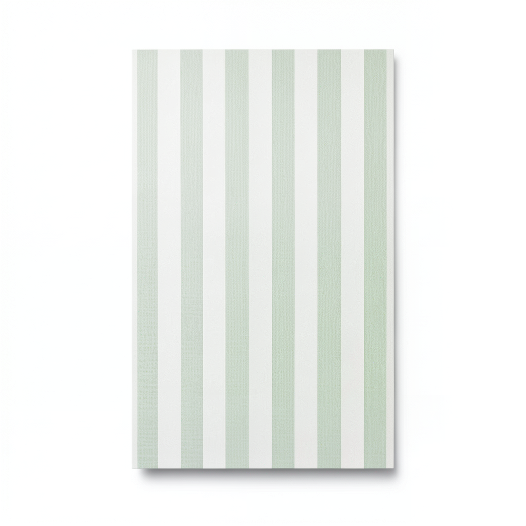 German Striped Wall Covering 10m x 0.53m Pale Green, Model 10290-31