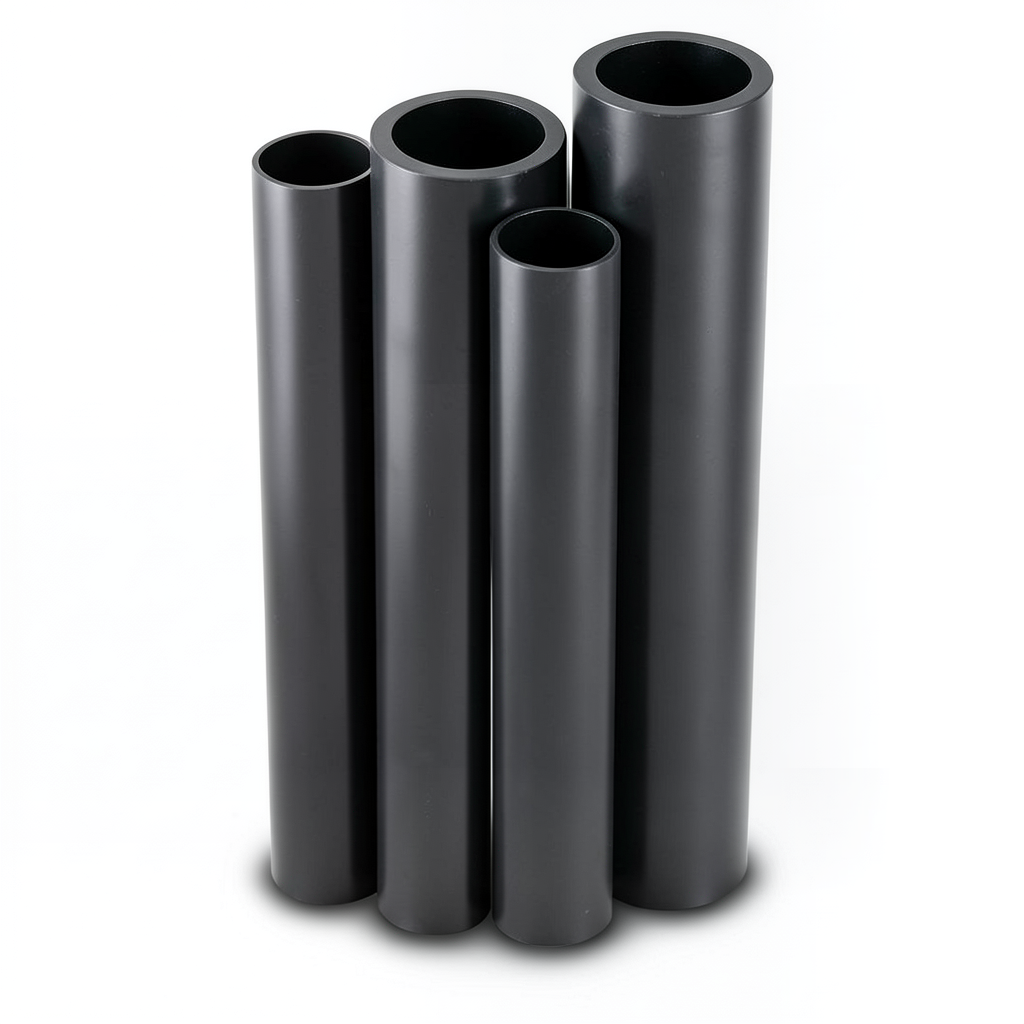 HDPE Pipes PE 100 Pressure 12.5 Bar Outer Diameter 450 mm Thickness 33.1 mm Black