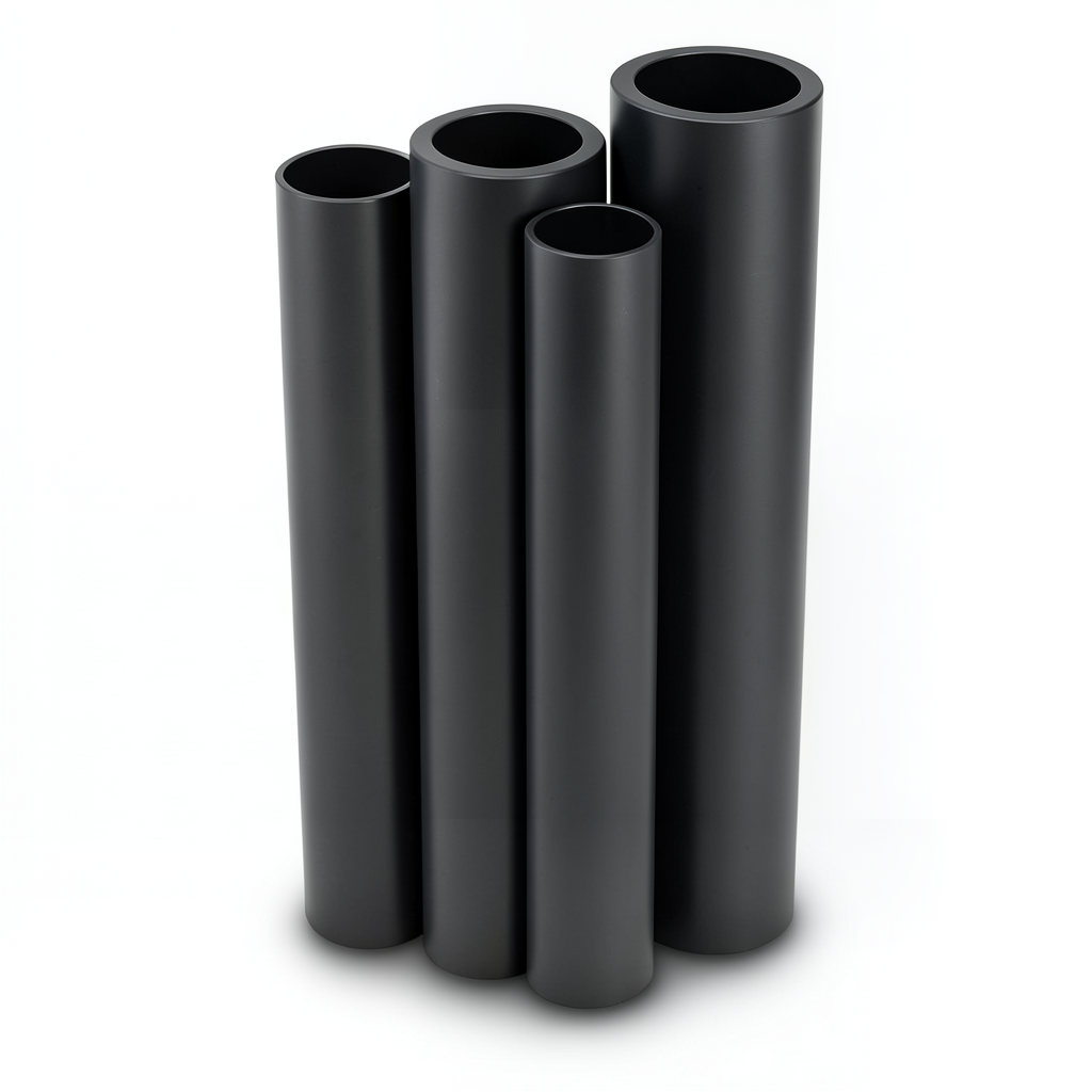 HDPE Pipes PE 100 Pressure 12.5 Bar Outer Diameter 500 mm Thickness 36.8 mm Black