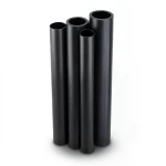 مواسير HDPE بولي ايثيلين عالي الكثافة PE 100 ضغط 12.5 بار قطر 710 مم سمك 52.2 مم لون أسود
