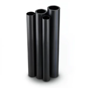 مواسير HDPE بولي ايثيلين عالي الكثافة PE 100 ضغط 12.5 بار قطر 710 مم سمك 52.2 مم لون أسود