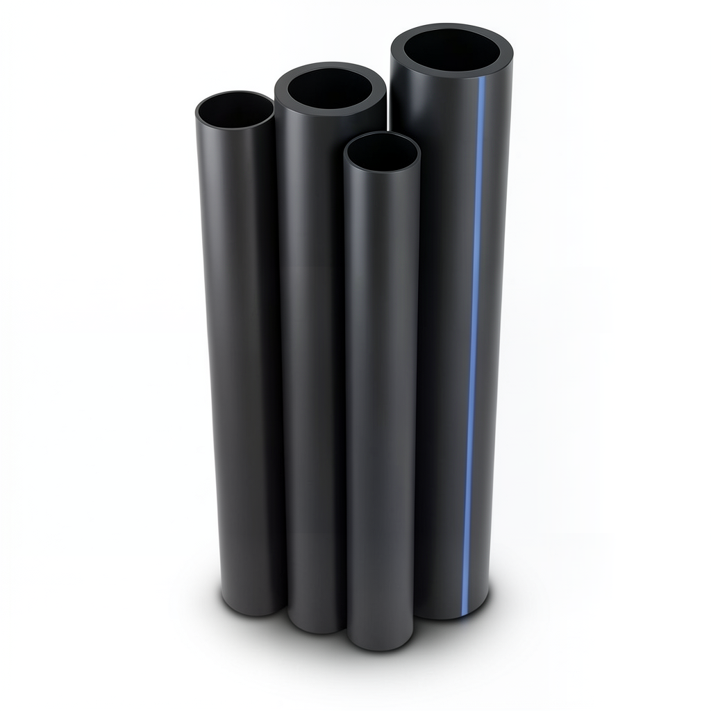HDPE Pipes PE 100 Pressure 12.5 Bar Outer Diameter 800 mm Thickness 58.8 mm Black