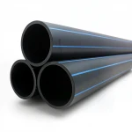 مواسير HDPE نيبروبلاست PE 100 ضغط 12.5 بار قطر خارجي 200 مم سمك 14.7 مم لون اسود